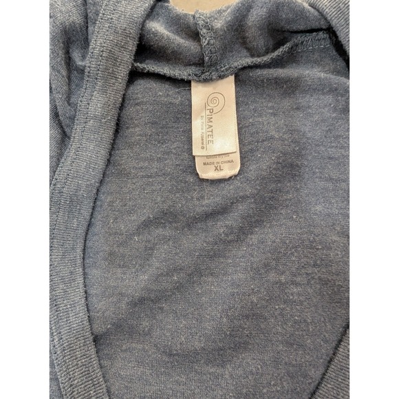 Pimatee Brand - Women's Lightweight Hoodie XL Sleeve V-Neck Tops - Picture 3 of 8